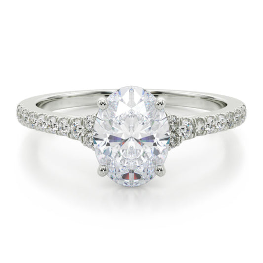 Rose Lab-Grown Diamond Ring - Main View - Vowmira lab-grown diamond jewelry