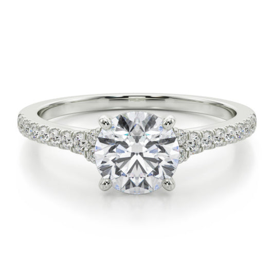 Rose Lab-Grown Diamond Ring - Main View - Vowmira lab-grown diamond jewelry