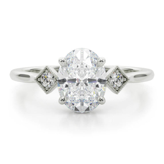 Leslie Lab-Grown Diamond Ring - Main View - Vowmira lab-grown diamond jewelry