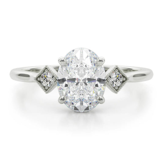 Leslie Lab-Grown Diamond Ring - Main View - Vowmira lab-grown diamond jewelry