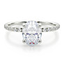 Eleanor Lab-Grown Diamond Ring - Side View - Vowmira lab-grown diamond jewelry