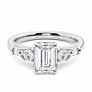 Carissa Lab-Grown Diamond Ring - Side View - Vowmira lab-grown diamond jewelry