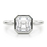 Madeline Solitaire Lab-Grown Diamond Ring - Side View - Vowmira lab-grown diamond jewelry