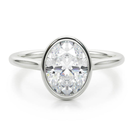 Madeline Oval Lab-Grown Diamond Ring - Main View - Vowmira lab-grown diamond jewelry