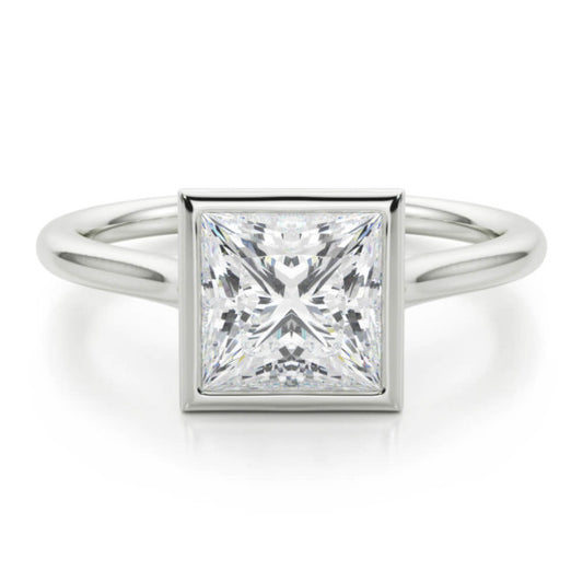 Madeline Princess Cut Lab-Grown Diamond Ring - Main View - Vowmira lab-grown diamond jewelry