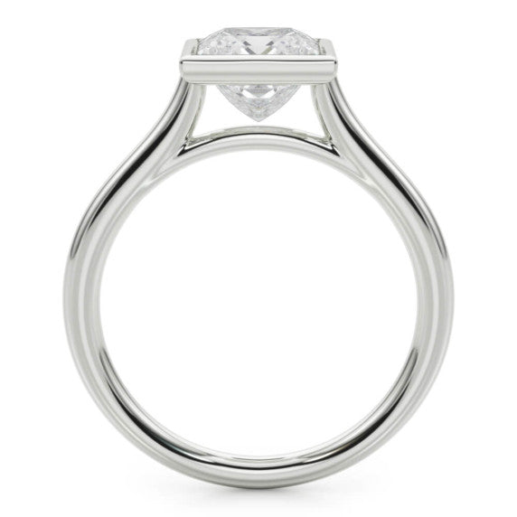 Madeline Princess Cut Lab-Grown Diamond Ring - Detail View - Vowmira lab-grown diamond jewelry