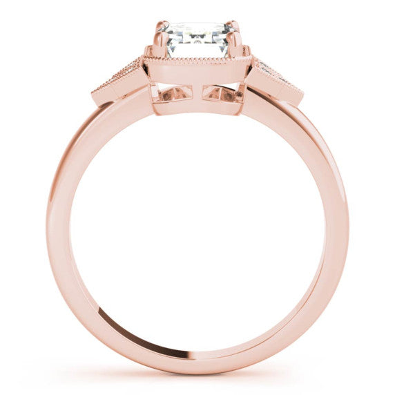Deco Lab-Grown Diamond Ring - Detail View