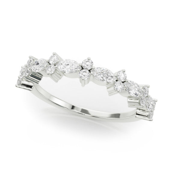 Isra Lab-Grown Diamond Band - Main View - Vowmira lab-grown diamond jewelry