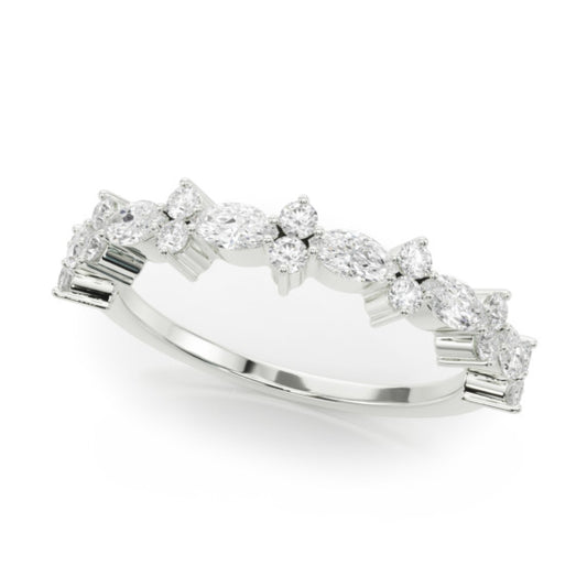Isra Lab-Grown Diamond Band - Main View - Vowmira lab-grown diamond jewelry