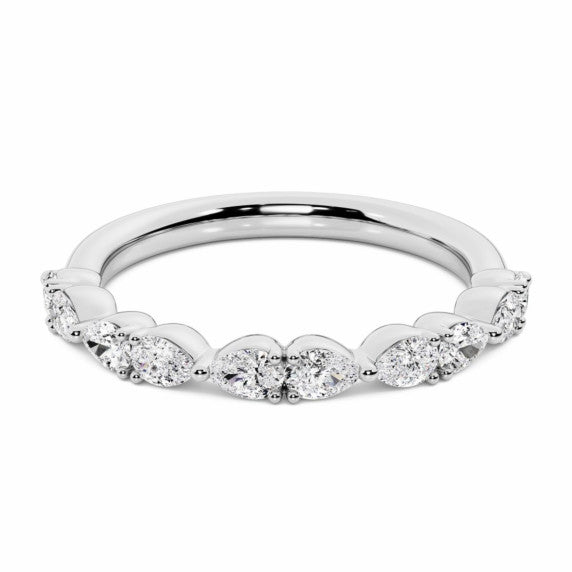 1/2 ct. tw. Pear-Shaped Lab-Grown Diamond Ring - Main View - Vowmira lab-grown diamond jewelry