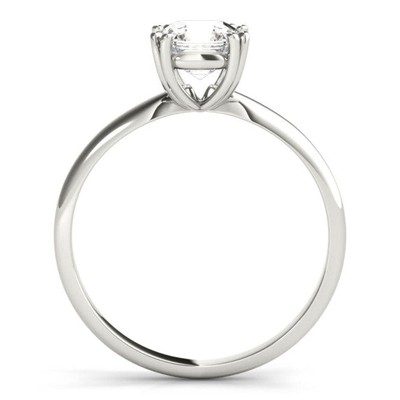Classic Solitaire Halo Lab-Grown Diamond Ring - Detail View
