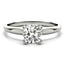 Classic Solitaire Cushion Cut Lab-Grown Diamond Ring - View 2