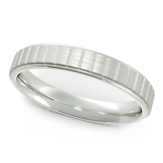 Zachary Lab-Grown Diamond Men's Band - Main View - Vowmira lab-grown diamond jewelry