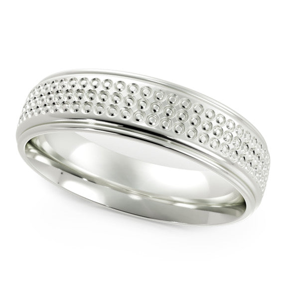 Alex 6mm Lab-Grown Diamond Men's Band - Main View - Vowmira lab-grown diamond jewelry