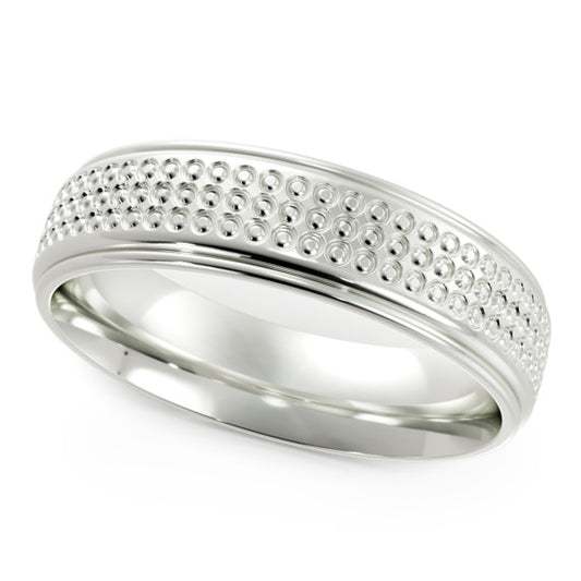 Alex 6mm Lab-Grown Diamond Men's Band - Main View - Vowmira lab-grown diamond jewelry