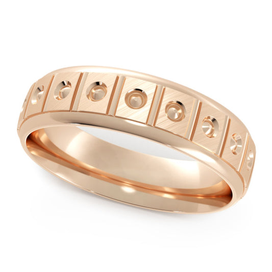 Cody 6mm Lab-Grown Diamond Men's Band - Main View - Vowmira lab-grown diamond jewelry