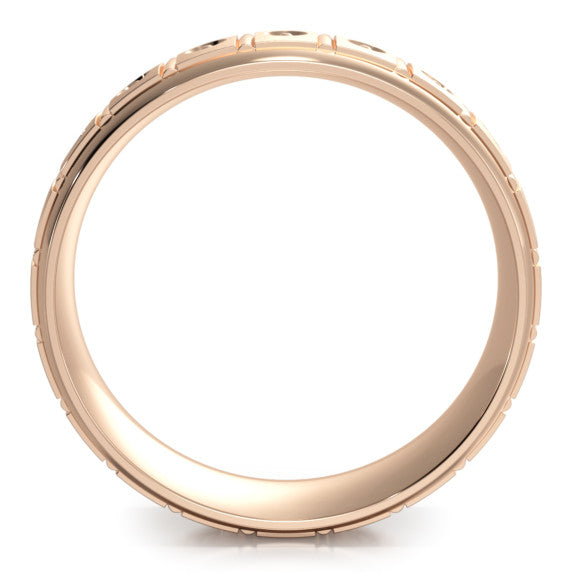 Cody 6mm Lab-Grown Diamond Men's Band - Detail View - Vowmira lab-grown diamond jewelry