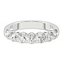 2 ct. tw. Round 7 Stone Comfort Lab-Grown Diamond Ring - Side View - Vowmira lab-grown diamond jewelry