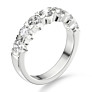 2 ct. tw. Round 7 Stone Comfort Lab-Grown Diamond Ring - Detail View - Vowmira lab-grown diamond jewelry