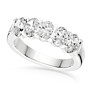 3 ct. tw. Oval 5 Stone Comfort Lab-Grown Diamond Ring - Side View