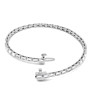 2 1/2 ct. tw. East West Baguette Tennis Bracelet Lab-Grown Diamond Jewelry - Detail View - Vowmira lab-grown diamond jewelry
