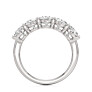3 ct. tw. Oval Five-Stone Band in 14k White Gold Lab-Grown Diamond Jewelry - View 2 - Vowmira lab-grown diamond jewelry