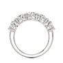3 ct. tw. Round Five-Stone Band in 14k White Gold Lab-Grown Diamond Jewelry - View 2 - Vowmira lab-grown diamond jewelry