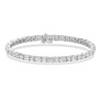 7 ct. tw. Oval and Round Tennis Bracelet Lab-Grown Diamond Jewelry - View 2