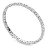 7 ct. tw. Oval and Round Tennis Bracelet Lab-Grown Diamond Jewelry - Side View - Vowmira lab-grown diamond jewelry