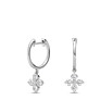 Cardamine Dangle Lab-Grown Diamond Huggies - View 2 - Vowmira lab-grown diamond jewelry
