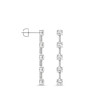 Mireille Lab-Grown Diamond Earrings - Side View - Vowmira lab-grown diamond jewelry