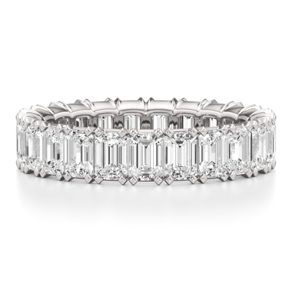 3 - 5 ct. Emerald Eternity Lab-Grown Diamond Band - Main View - Vowmira lab-grown diamond jewelry