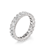 3 - 5 ct. Emerald Eternity Lab-Grown Diamond Band - Detail View - Vowmira lab-grown diamond jewelry