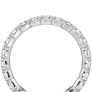 3 - 5 ct. Emerald Eternity Lab-Grown Diamond Band - Side View - Vowmira lab-grown diamond jewelry