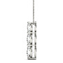 1 ct. tw. Classic 3 Stone Lab-Grown Diamond Pendant - Side View - Vowmira lab-grown diamond jewelry
