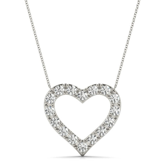 Perfect Heart Lab-Grown Diamond Pendant - Main View - Vowmira lab-grown diamond jewelry