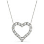 Perfect Heart Lab-Grown Diamond Pendant - Side View