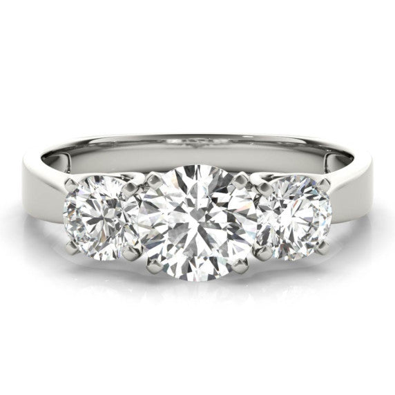 1 1/2 ct. tw. Classic 3 Stone Lab-Grown Diamond Ring - Main View - Vowmira lab-grown diamond jewelry