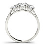 1 1/2 ct. tw. Classic 3 Stone Lab-Grown Diamond Ring - Side View - Vowmira lab-grown diamond jewelry
