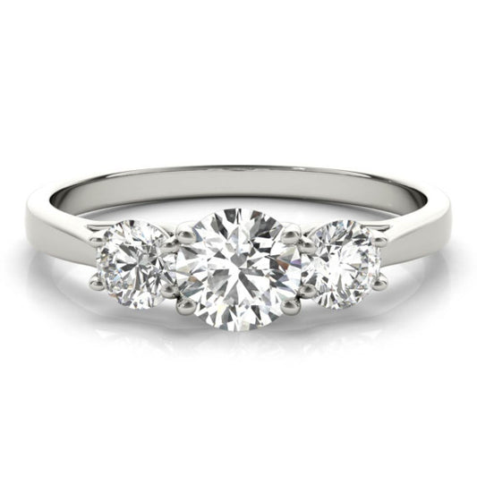 1 ct. tw. Classic 3 Stone Lab-Grown Diamond Ring - Main View - Vowmira lab-grown diamond jewelry