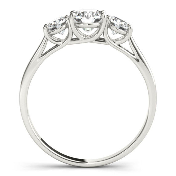 1 ct. tw. Classic 3 Stone Lab-Grown Diamond Ring - Detail View