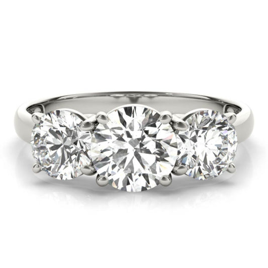2 ct. tw. Classic 3 Stone Lab-Grown Diamond Ring - Main View - Vowmira lab-grown diamond jewelry
