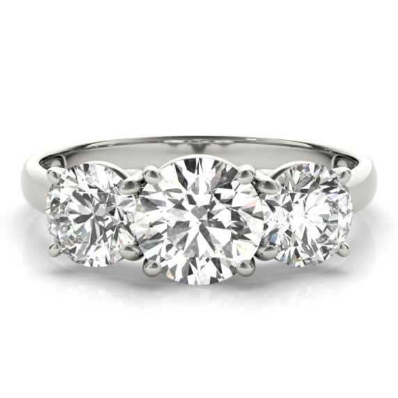 2 ct. tw. Classic 3 Stone Lab-Grown Diamond Ring - Main View - Vowmira lab-grown diamond jewelry