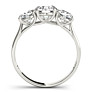 2 ct. tw. Classic 3 Stone Lab-Grown Diamond Ring - Side View - Vowmira lab-grown diamond jewelry