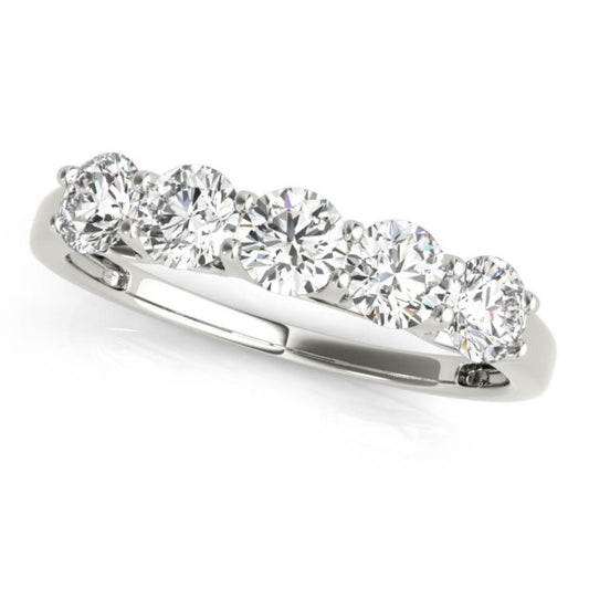 1 ct. tw. Classic 5 Stone Lab-Grown Diamond Band - Main View - Vowmira lab-grown diamond jewelry