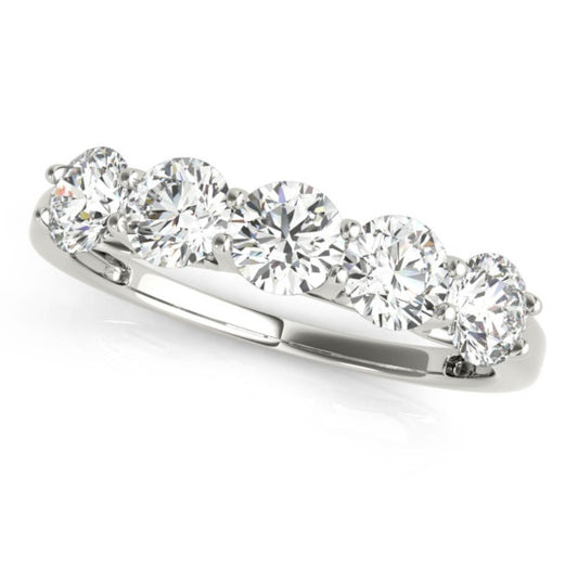 1 1/2 ct. tw. Classic 5 Stone Lab-Grown Diamond Band - Main View - Vowmira lab-grown diamond jewelry