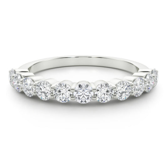 1 ct. tw. Common Prong Elegance Lab-Grown Diamond Band - Main View - Vowmira lab-grown diamond jewelry