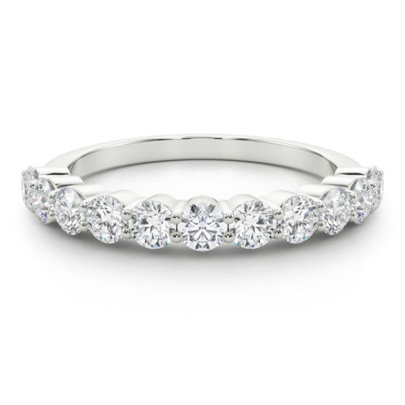 1 ct. tw. Common Prong Elegance Lab-Grown Diamond Band - Main View - Vowmira lab-grown diamond jewelry