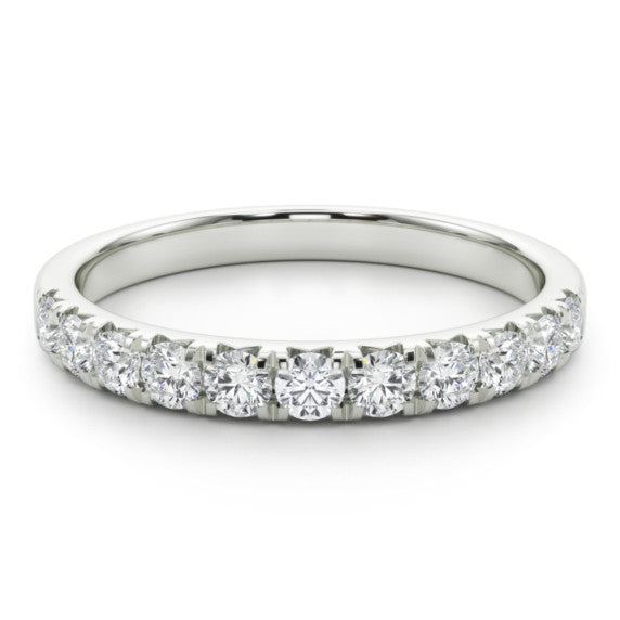 1/2 ct. tw. French Pave Lab-Grown Diamond Band - Main View - Vowmira lab-grown diamond jewelry