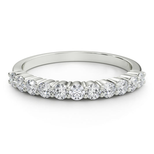 1/2 ct. tw. Common Prong Elegance Lab-Grown Diamond Band - Main View - Vowmira lab-grown diamond jewelry